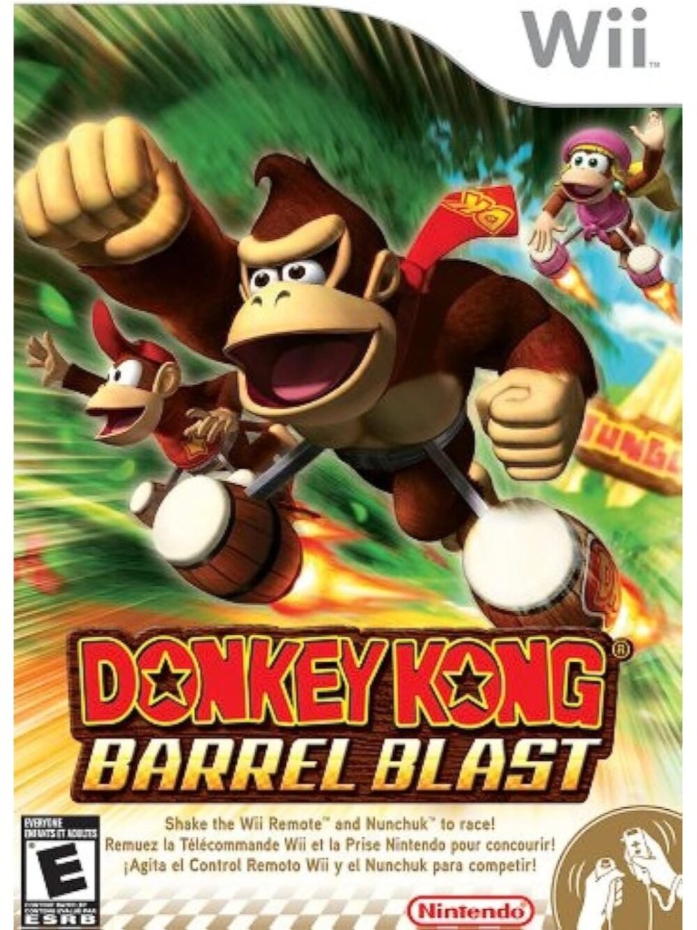 Donkey Kong Barrel Blast (Nintendo Wii) Complete & Very Good condition!
